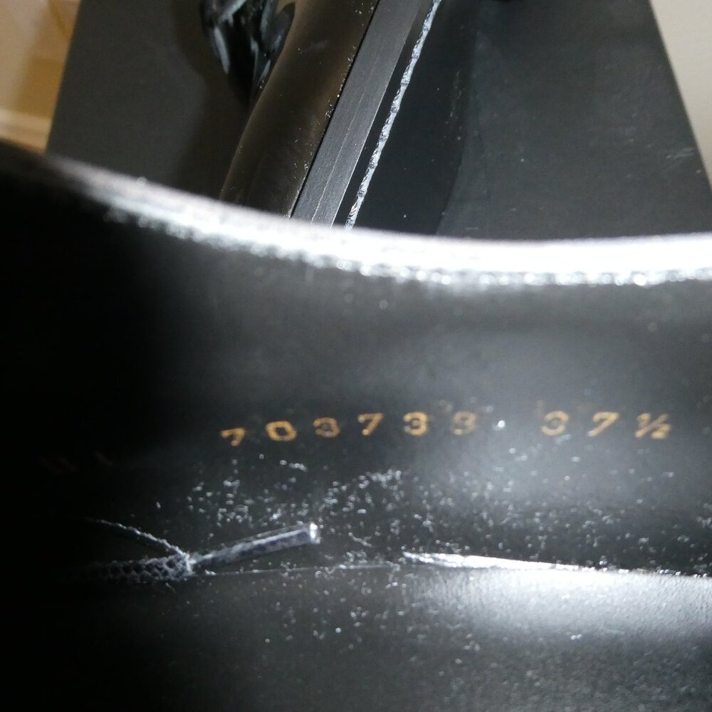 Saint Laurent Women Patent Leather Shoes Size 37.5 - Picture 10 of 10